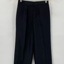 Ralph Lauren Vintage Lauren  Silk Pants Trousers High Rise Black Womens 8 Petite Photo 1