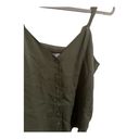 Naked Zebra  Olive Green Button-Up V-Neck Tank Top - Women's M Photo 11