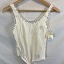 Nine West NWT  Intimates Super Soft Bodysuit white size large Photo 0