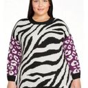 Terra & Sky  Women's Plus Size Drop Shoulder Print Sweater, Midweight 2X 20W-22W Photo 0