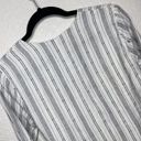 L'Academie  Revolve The Meadow Dress Striped White Gray Long Sleeve  Size S Photo 10