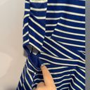 Xhilaration Blue and white stripe cutout dress Photo 1