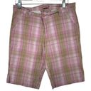 Duck head  Jeans Women Shorts Pink Plaid Bermuda Vintage 80s 90s Y2K Preppy Sz 13 Photo 0