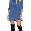 Free People  Baby Blues Denim Tunic in Robins Blue Dress Western Small Photo 12