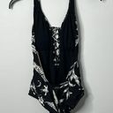 Roxy  Lace Up Strappy Love Feather One Piece Halter Swimsuit NWT Photo 5