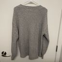 American Eagle Oversized Chunky Knit Grey Cardigan Photo 5