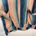 Vix Paula Hermanny  vertical striped Ombre tie dye v neck sleeveless blouse sz L Photo 4