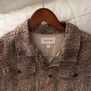 Dear John Leopard Cheetah Print Jacket Coat Denim Jacket Trendy Photo 4