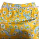 Lilly Pulitzer  Les Monkey Print Yellow Skirt Size 6 Vintage White label Photo 7