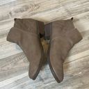 Sociology  Booties Women’s 10 Brown Zip Up Healed Photo 2