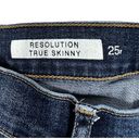 Gap  1969 Skinny Jeans Womens Size 25R Stretch Denim Ankle Dark Resolution Grunge Photo 3