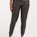 Spanx NWT  Leather Like Faux Leather Noir Black Jogger Pants Size Small Photo 11