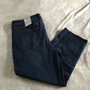 Sonoma Jeans Straight Leg Crop Womens Size 18 Blue Denim High Rise Raw Hem NWT Photo 7