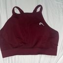 Oner Active Burgundy High Neck Sport Bra Photo 3