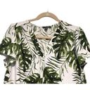 Hilary Radley  | WOMEN’S V-NECK SHORT SLEEVE BLOUSE TROPICAL PRINT SIZE M Photo 5