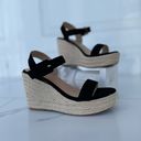 Black Wedge sandals Size 7 Photo 2