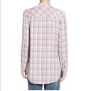 Treasure & Bond NORDSTROM  Long & Lean' Plaid Shirt Photo 1