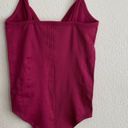 Anthropologie 🆕  Burgundy Seamless Bodysuit/Bathing Suit M/L🆕 Photo 4