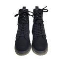 MIA  Womens 6 Simon Black Lace Up Combat Bootie Photo 3