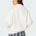 Edikted brand new  Oversized Quarter Zip Sweatshirt Photo 3