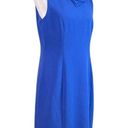 Harper Rose Sheath Midi Dress Fold Collar Sleeveless Blue Purple Women’s Size 12 Photo 1