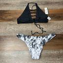 Daisy NWT Dippin 's Bikini 2 Piece Mix & Match Marble Caged Top Bottom L Photo 5