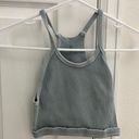 Free People Movement Free People - Movement Happiness Runs Crop Tank Top - XS/ S Blue  Photo 0