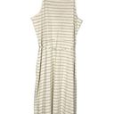 Market & Spruce  White Striped Annora Faux Wrap Sleeveless Knit Dress Women Sz L Photo 1