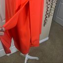 Lila Rose Size:8 Women's Lined Cocktail Halter Dress Double Layer Orange Photo 6