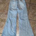 One Teaspoon One X   Johnnies Low Waist Slim Fit Wide Leg Flare Jeans Size 23 Photo 2