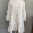 Shoshanna Dress Talia White Organza lace Mini Babydoll Dress Bridal Ethereal 10 Photo 14