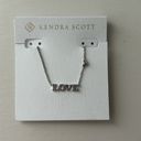 Kendra Scott  Love Necklace In Silver NWT Photo 1