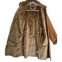 Oleg Cassini  Coat Womens 14 Long Winter Coat Suede Faux Fur Arcticwear Photo 3