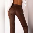 Revice Denim Revive 909 High Street Brown Leather Pants Photo 2