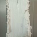 TCEC Side Ruffle White Dress Photo 3