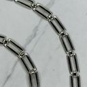 The Bar Skinny Silver Tone Metal Chain Link Belt Size Large L XL Photo 5