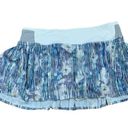 Lululemon  size 8 time to shine skort skirt tennis athletic blue white multi plea Photo 1