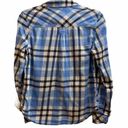 Arizona Jeans  Blue Plaid Casual Button Down Shirt Photo 6