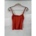 ANDIE  NEW Longline Ribbed Tank Orange XS Swim Top Tankini Resortwear Vacation Photo 2