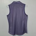 Greg Norman  Play Dry Women’s Sleeveless Golf Shirt Top Sz M Purple Floral Photo 5