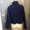 ZARA  Blue TEXTURED WEAVE TOP S NWOT Photo 6