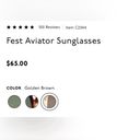 Madewell  fest aviator sunglasses Photo 5