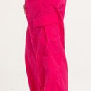 Full Tilt  Womens Pants Sz M Hot Pink Parachute Cargo Crinkle Nylon Toggle Photo 4