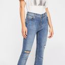 Free People Great Heights Frayed Skinny Jean In Blue Sky Photo 0