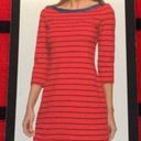 Tommy Hilfiger  BOATNECK STRIPED RED DENIM NAUTICAL STRETCH KNIT DRESS XS Photo 3