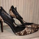 Rachel Zoe Flawless  Brown & White pony hair heels Photo 0