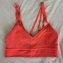 Lululemon  FLIP YOUR DOG Coral Sports Bra Size 4 Photo 0