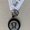 Lululemon Logo Keychain - Silver/Black Photo 0