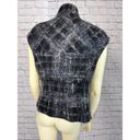 Anne Klein Anne, Klein Wool & Moher blend vest, high neck & cap sleeves black white size 10 Photo 6