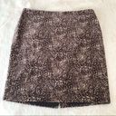 Talbots Velvet Leopard Print Pencil Skirt Cheetah Brown Tan Petite Plus Size 14 Photo 1